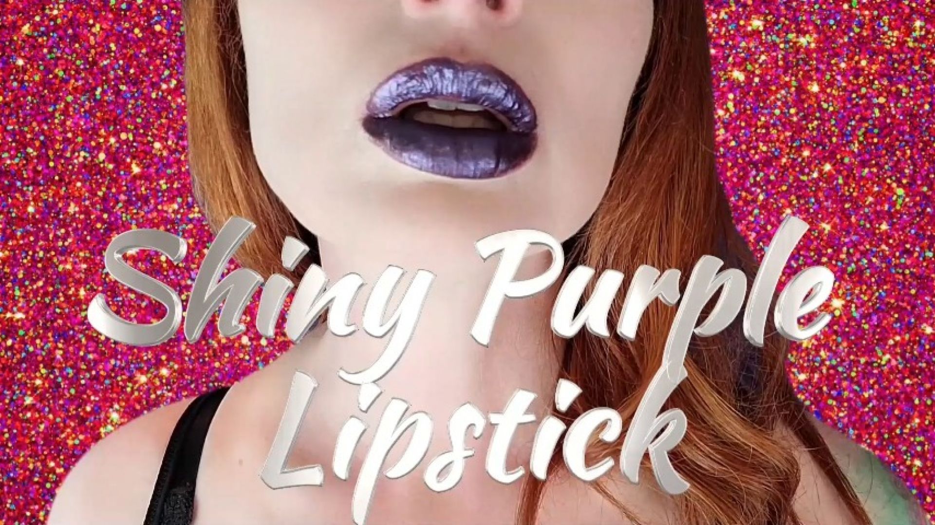 Shiny Purple Lipstick