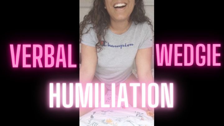 Verbal Humiliation - Wedgie Bully Makes Your Life Hell