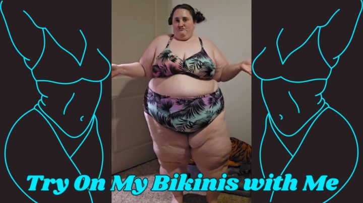 SSBBW Rachel Tries On Her Summer Bikinis