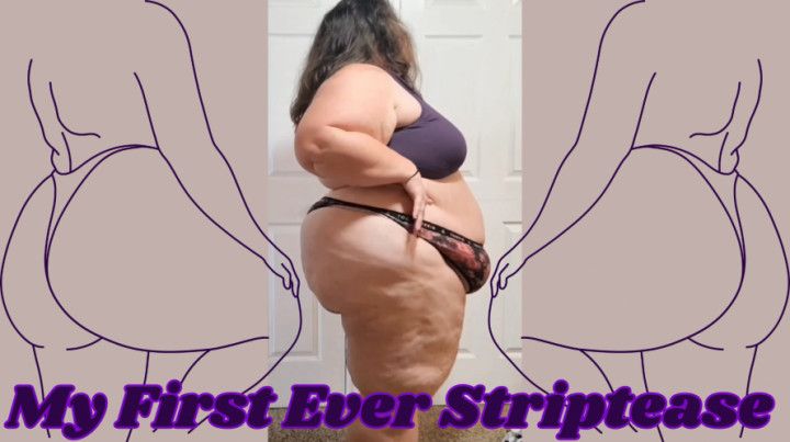 SSBBW Rachel's First Ever Striptease