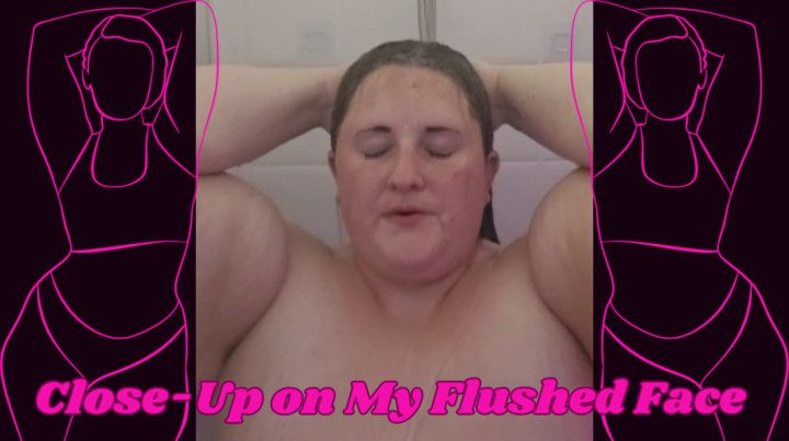 Steamy Shower Seduction: Close-Up on Rachel's Flushed Face