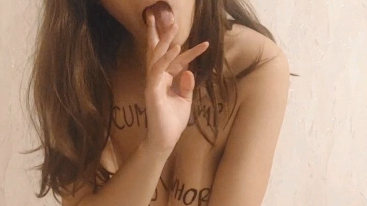 Bodywriting slut