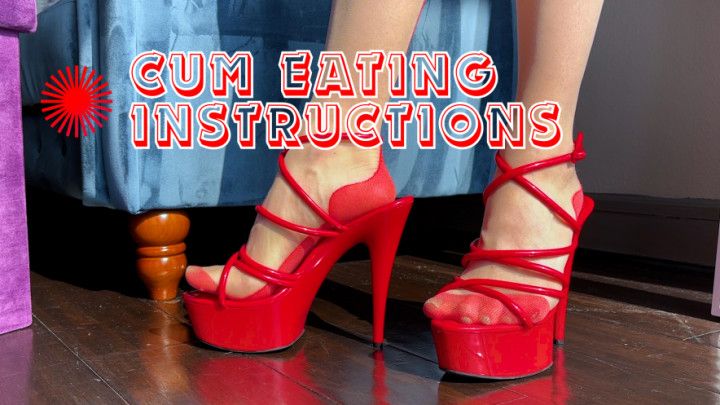 Cum Eating Instructions - Do it for my Feet beta [4K