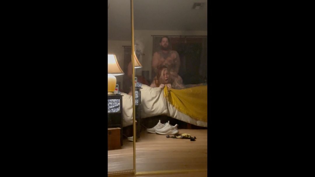 Horny Tattooed BBW railed in the mirror by Dom Daddy