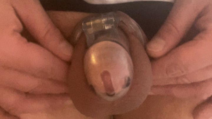 Chastity check in and self tease