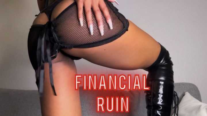 Financial Ruin 4 Ebony Findom Goddess