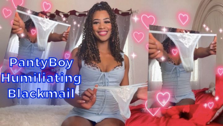 Humiliating Pantyboy Blackmail 4 Ebony Goddess