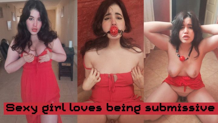 Sexy girl loves being submissive