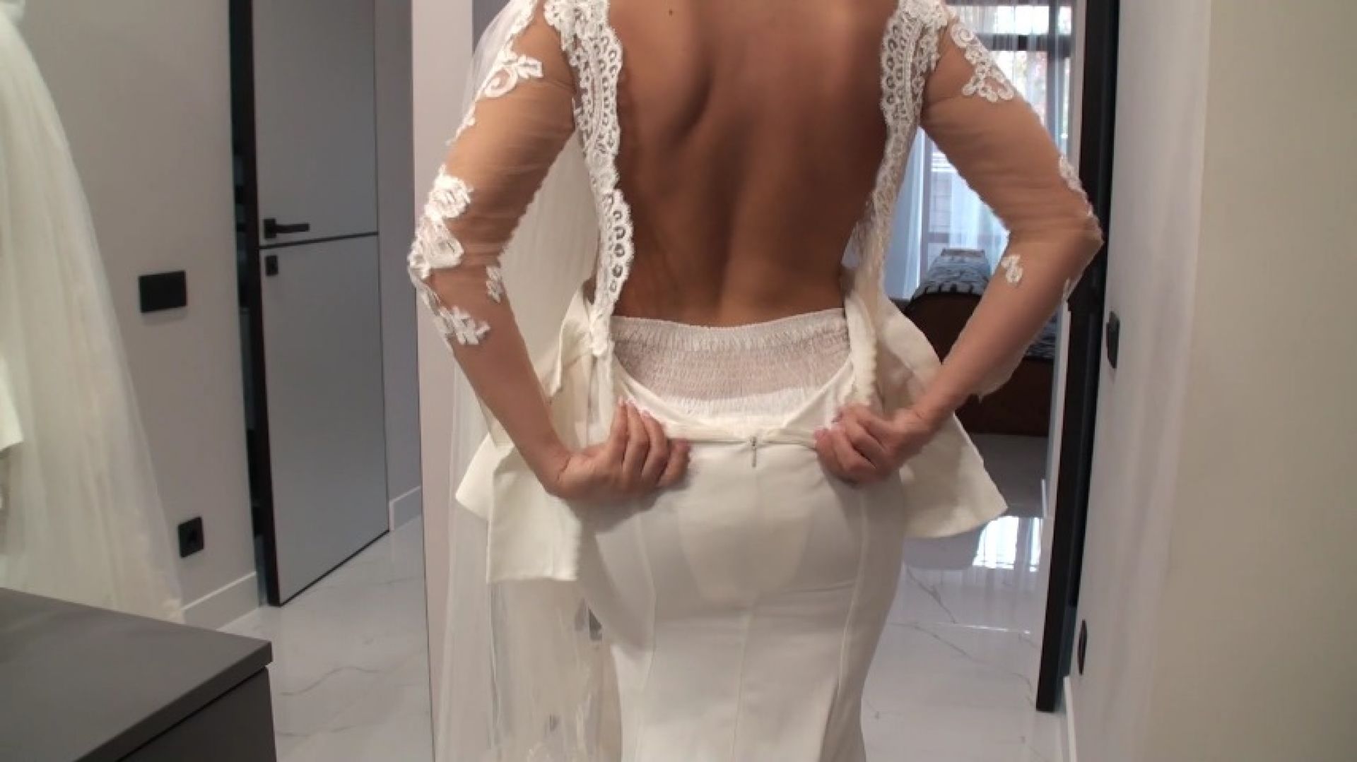 Diaper under the wedding dress