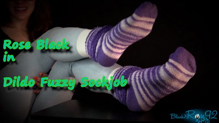 Dildo Fuzzy Sockjob