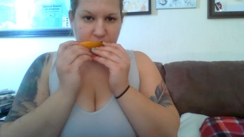 Watch me enjoy this juicy mango