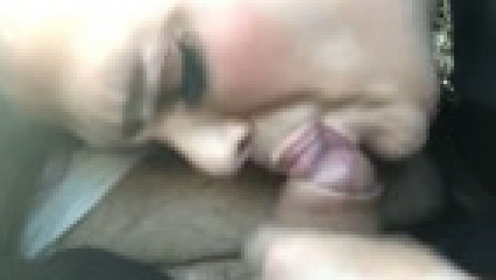 Red Head TS Sucking in Car