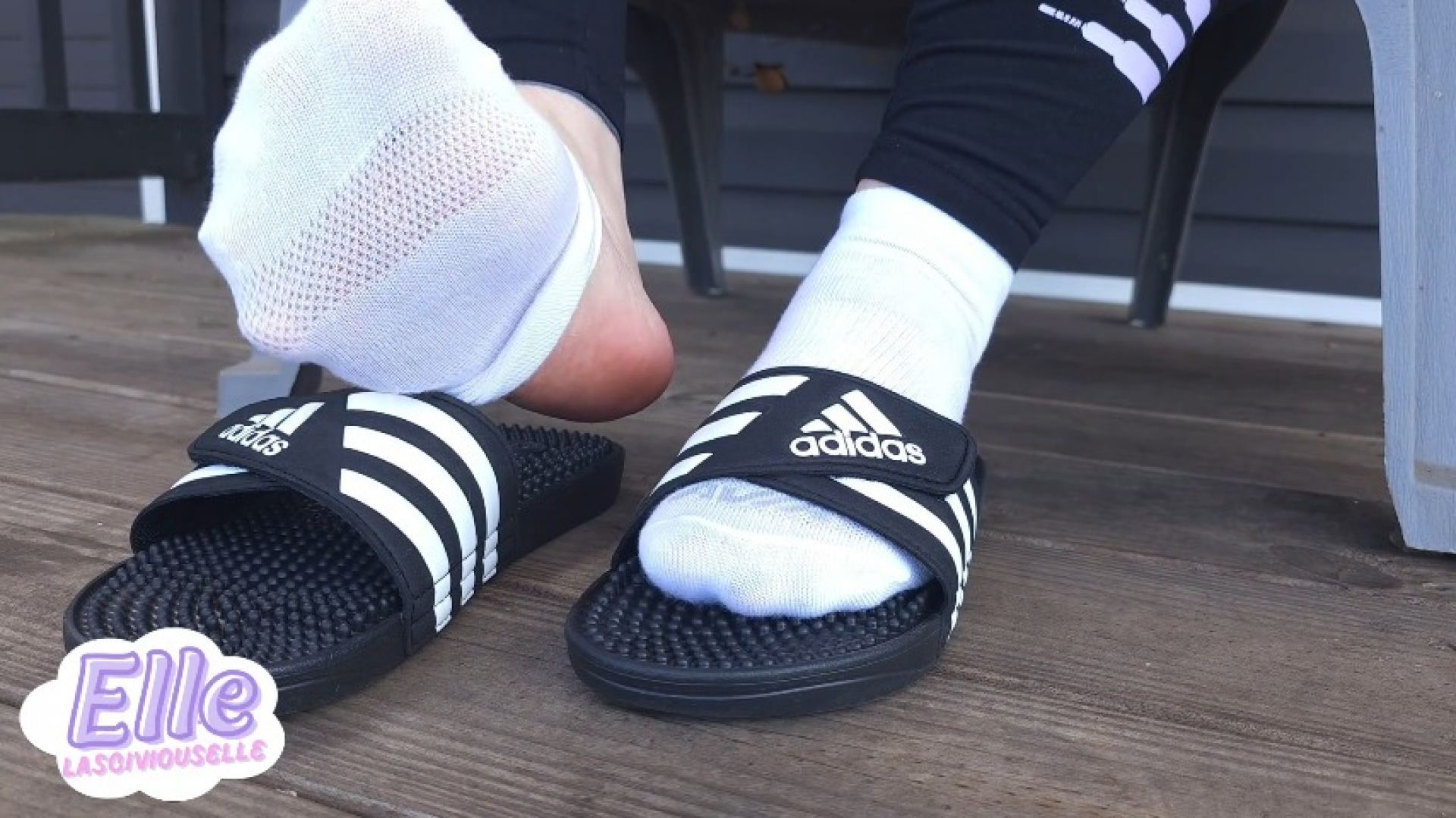 Sock Removal with Slides Outdoors