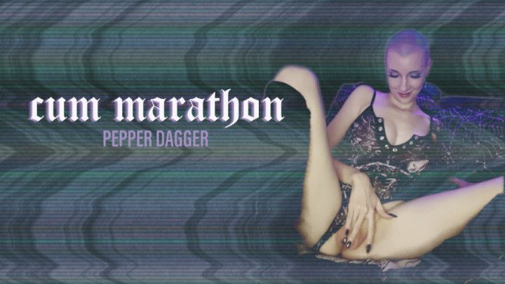 cum marathon | dildo &amp; hitachi orgasms | PEPPER DAGGER