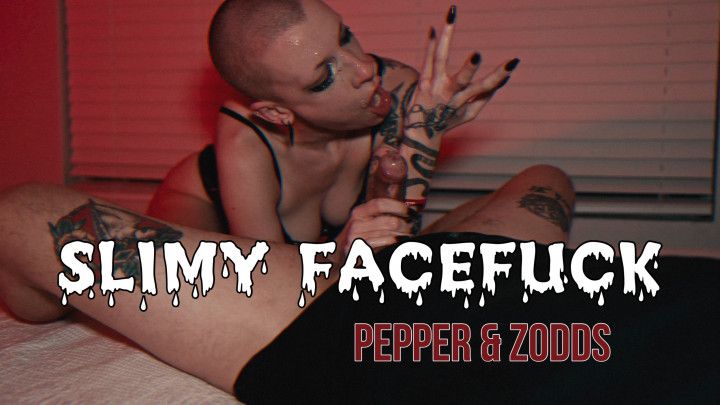 sloppy and extra rough face fuck blowjob | PEPPER DAGGER