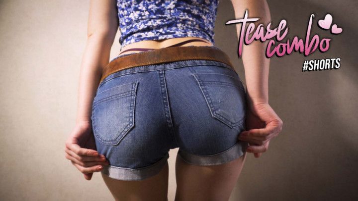 Amateur In Tight Jean Shorts Teasing Her Whale Tail G String