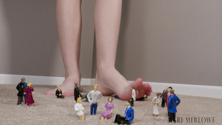 Barefoot Giantess Steps on You