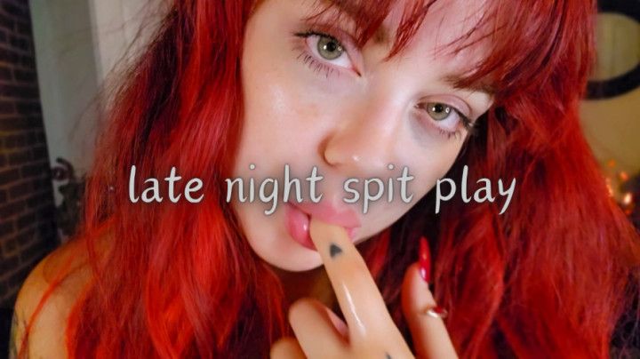 Spit Play and Sensual Finger Sucking