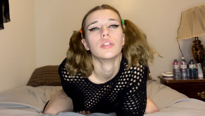 PULL MY PIGTAILS/CUM IN ME/DILDO RIDING POV