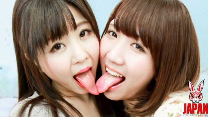 Mayu &amp; Yuika's Behind the Shooting with Lesbian Kisses