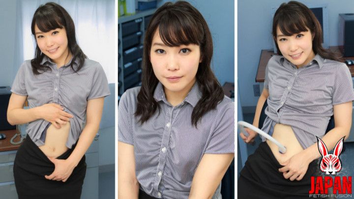 Belly Button Clean-Up Sets the Fire at the office with Yui