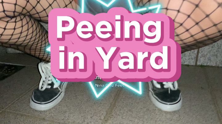 Peeing in Yard