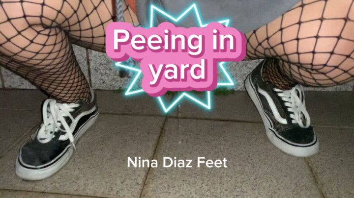 Peeing in Yard