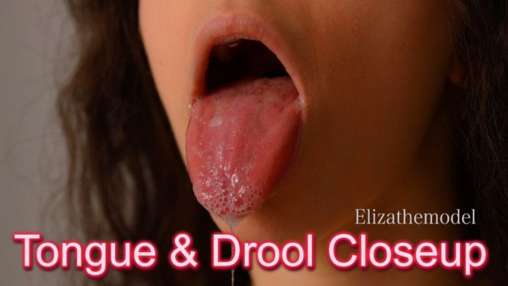 Tongue and Drool Closeup