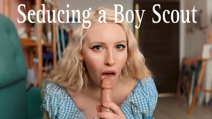 Horny Girl Seduces a Virgin Boy Scout