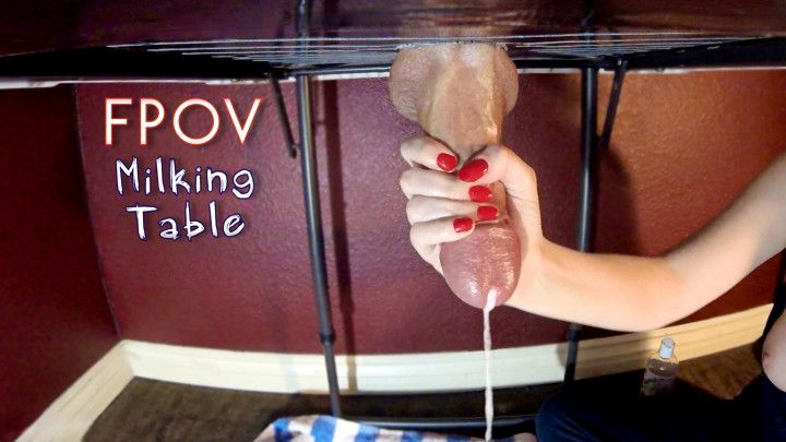 Sensual Milking Table Handjob Edging In FPOV