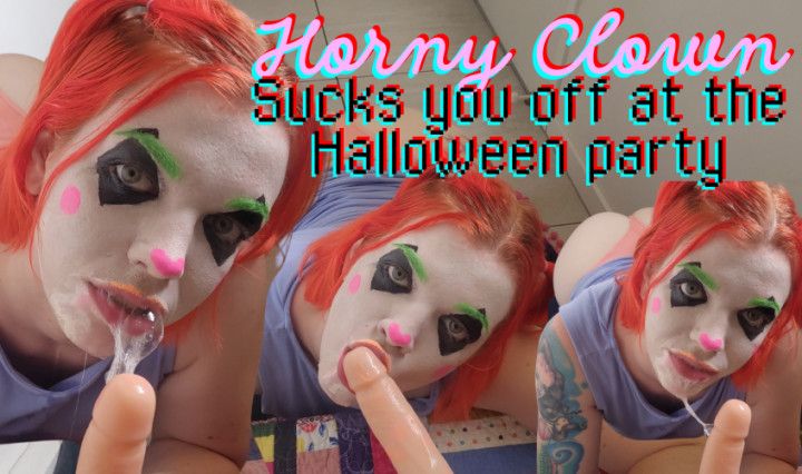 Horny Clown Sucks you off at the Halloween Party simulated