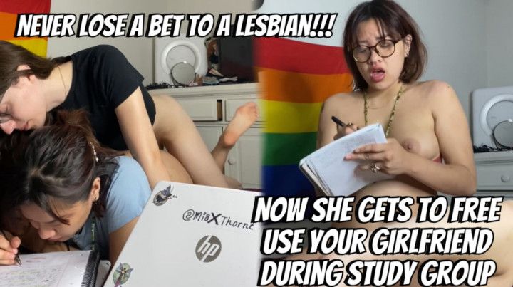 POV Lesbian Tgirl Wins Bet and Gets to Free Use ur Asian GF