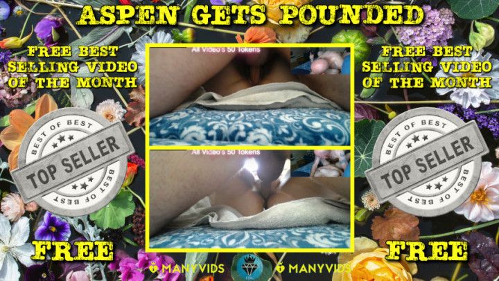 Aspen gets Pounded. Free Video of the Month