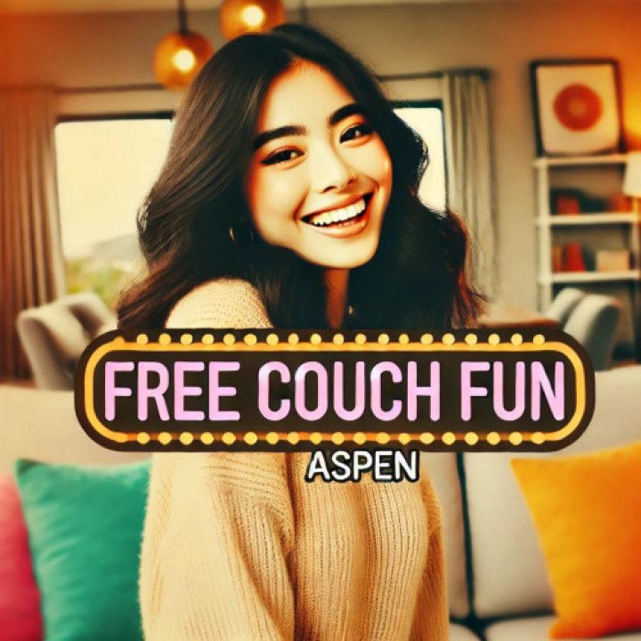 Aspen's Sexy Live Show Tease: Free Hand job &amp; Couch Fun