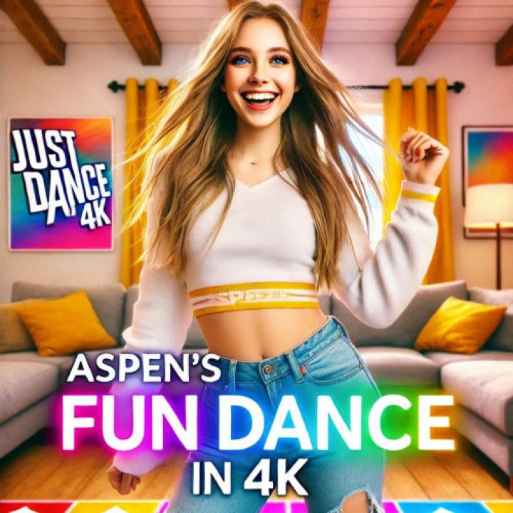 Aspens Fun Nude Just Dance in 4K - Free Tease