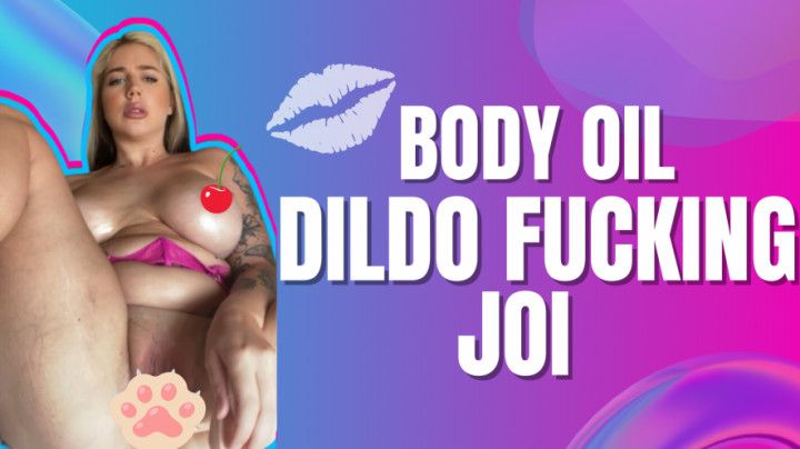 On Sale!  Body Oil + Dildo Fucking + JOI Creampie