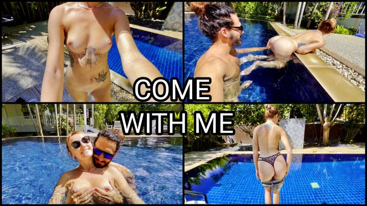 COUPLE TOOK CAMERA TO THE NEIGHBORS' POOL, JOIN TO THEM