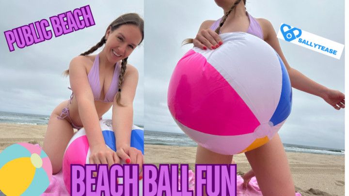 BEACH BALL FUN AT THE PUBLIC BEACH