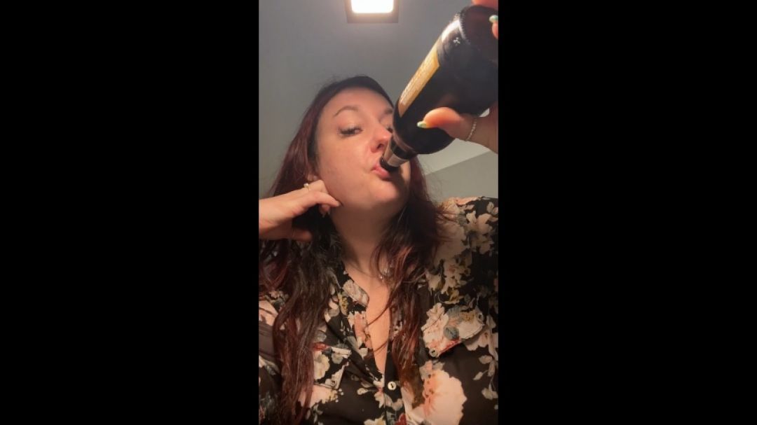 Bbw Chugs Root Beer While Burping