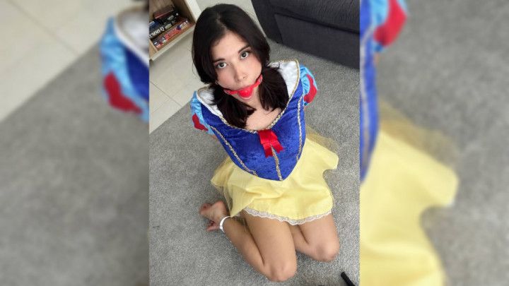 Snow White got a Different Kind of Apple: BallGag &amp; Handcuff