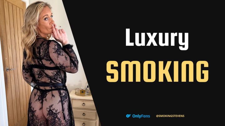 Luxury Smoking In Leather