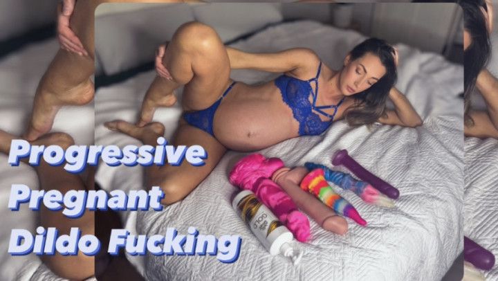 Progressive Preggo Dildo Fuck