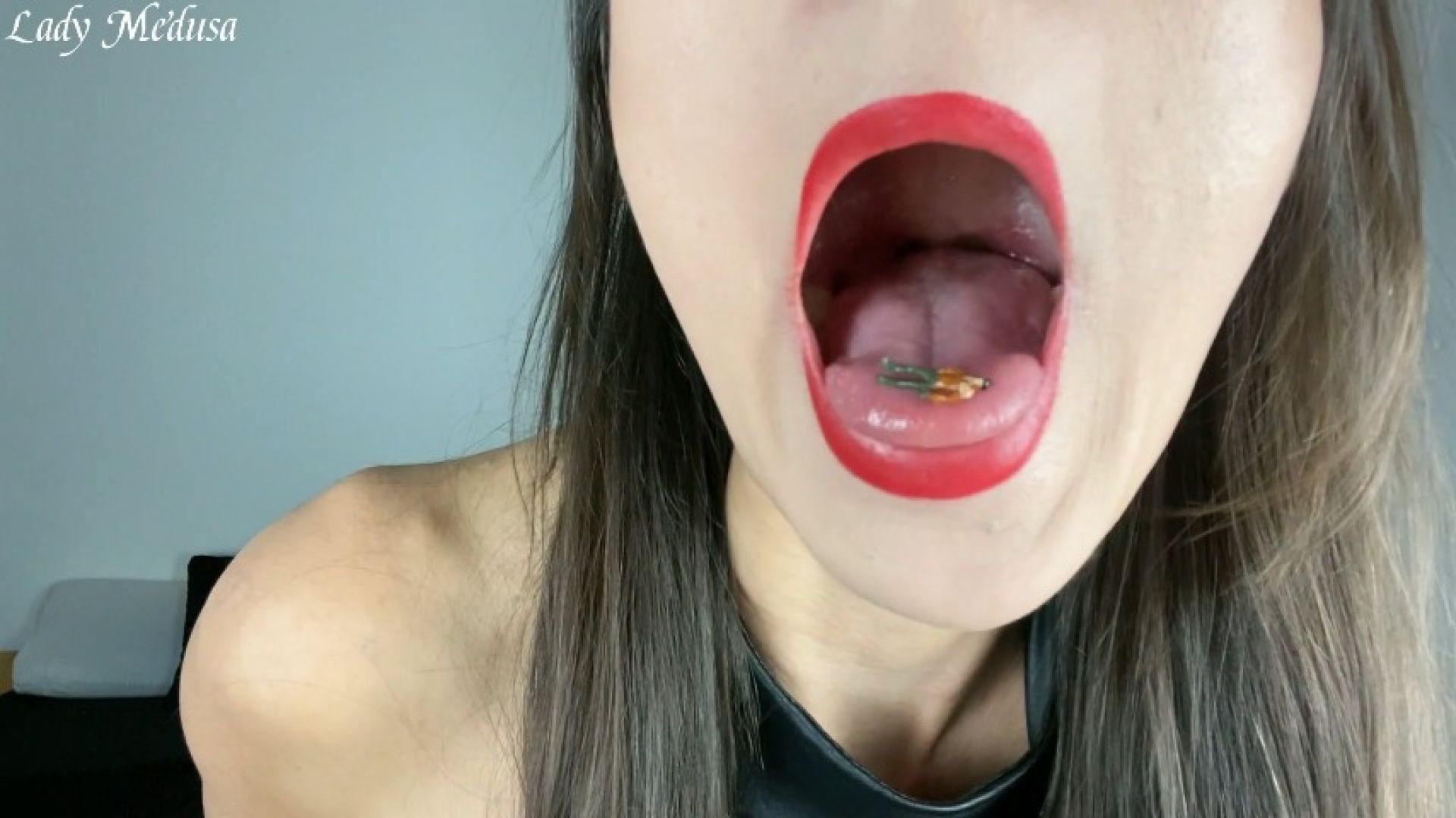 Giantess Goddess eats disobedient servant