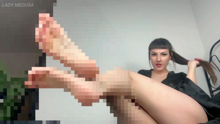 A weak loser for my amazing soles - pixel foot humiliation