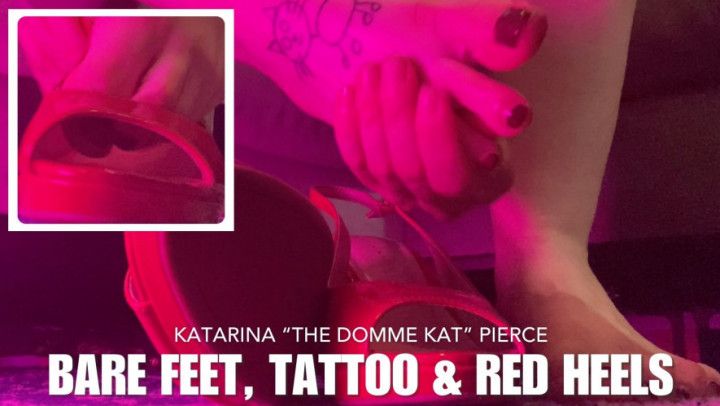 Bare Feet, Tattoo &amp; Red Heels