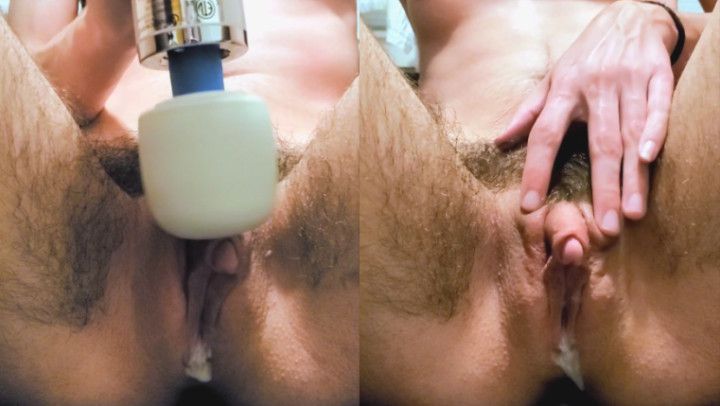 Transmasc Uses Magic Wand to Edge Out Creamy Cum