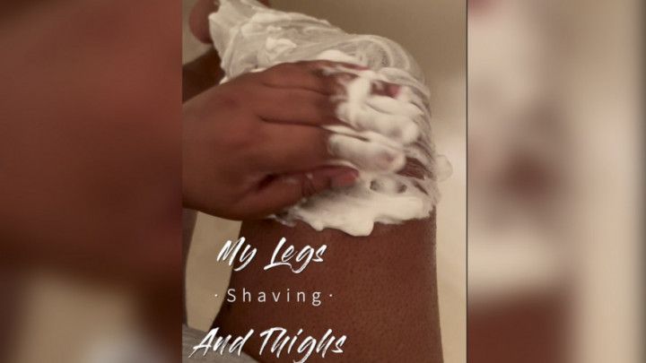 Ebony Goddess Shaving