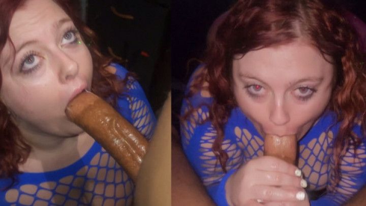 BBW worships for a mouthful of cum