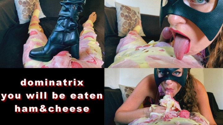 Dominatrix's supper: Ham, Salami, Swiss Cheese