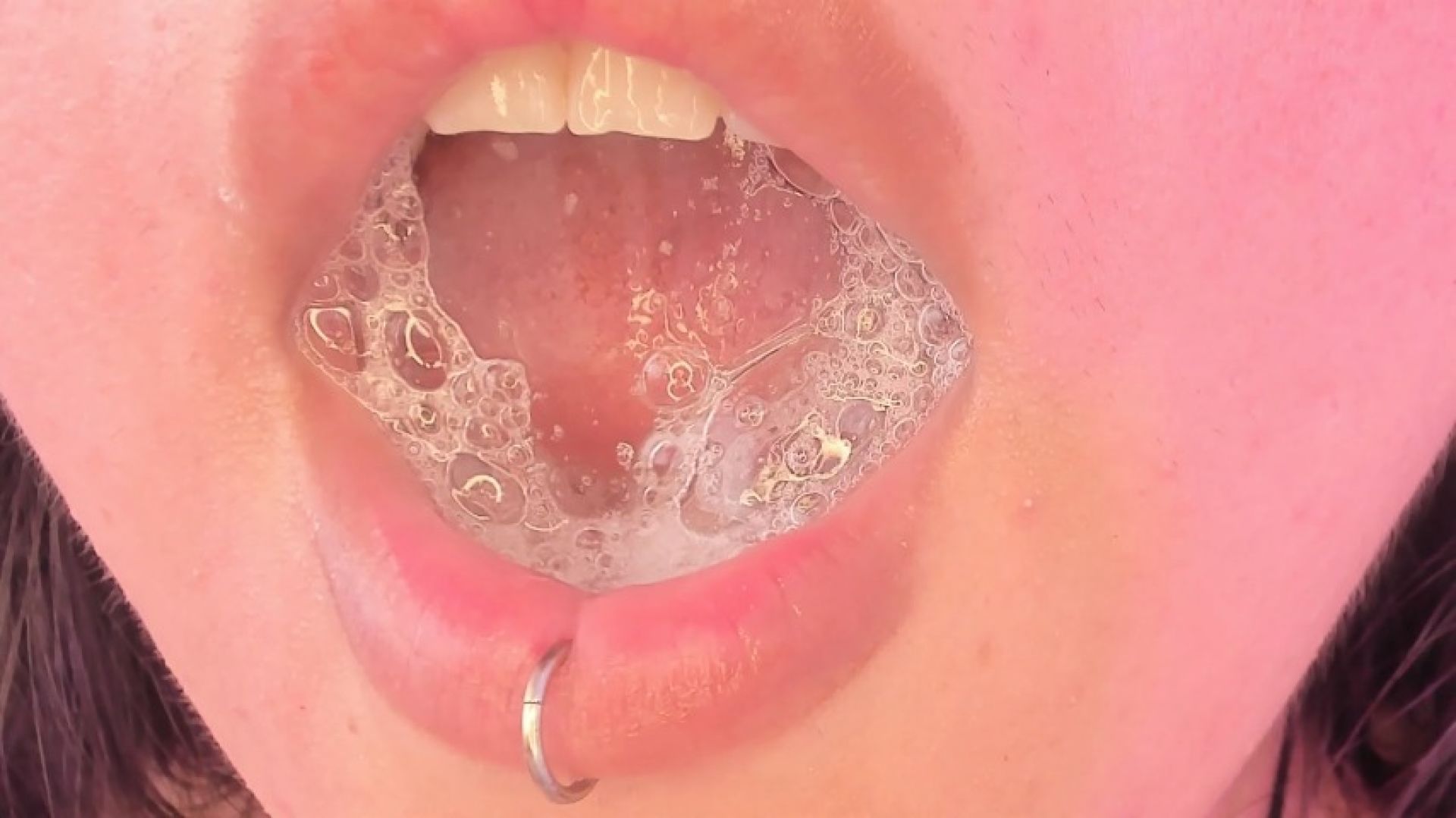 sweet sexy saliva. close up -blowjpb